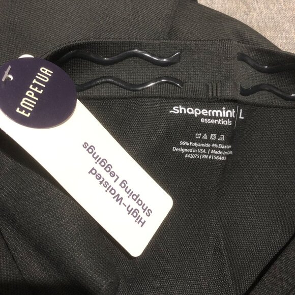 Empetua by Shapermint High-Waisted Shaping Leggings Gray L - Picture 3 of 5